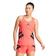 adidas Adizero Road to Records Singlet Women Rot