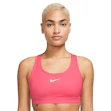 Nike Swoosh Medium-Support Sports Bra Dam Rosa