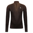 Odlo Blackcomb Eco Baselayer Turtle Neck Half Zip Herren Brown