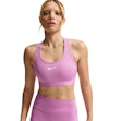 Nike Swoosh Dri-FIT Medium Support Padded Sports Bra Damen Pink