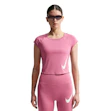 Nike Tempo Swoosh Run Dri-FIT T-shirt Femme Rosa