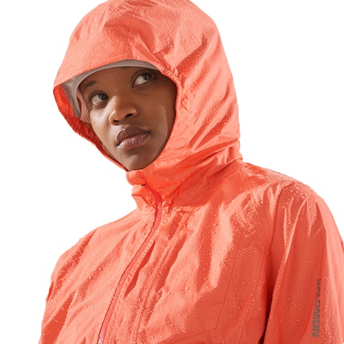 Womens orange rain jacket on sale