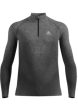 Odlo Blackcomb Eco Baselayer Turtle Neck Shirt Half Zip Herren Grau
