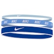 Nike Mixed Width Headbands 3-pack Unisex Blau