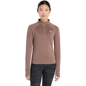 New Balance Athletics Heat Grid Half Zip Shirt Damen New Balance Athletics Heat Grid Half Zip Shirt Damen
