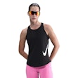 Nike Tempo Swoosh Dri-FIT Tank Top Dame Schwarz