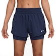Nike One Dri-FIT Mid-Rise 3 Inch 2-in-1 Shorts Dame Blau