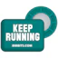 BibBits Sportsmagneter Keep Running Blå