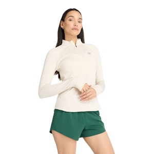 New Balance Athletics Heat Grid Half Zip Shirt Femme New Balance Athletics Heat Grid Half Zip Shirt Femme