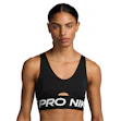 Nike Pro Indy Plunge Dri-FIT Medium Support Padded Sports Bra Damen Schwarz
