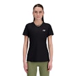 New Balance Jacquard Slim T-shirt Women Schwarz