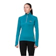 Ronhill Tech Winter 1/2 Zip Shirt Dame Blue