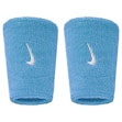 Nike Swoosh Classic Doublewide Wristbands 2-Pack Unisex Blau