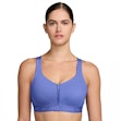 Nike Indy Dri-FIT High Support Padded Front-Zip Sports Bra Dame Lila