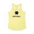 SAYSKY Logo Flow Singlet Femme Yellow
