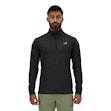 New Balance Space Dye Quarter Zip Shirt Homme Schwarz