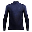 Odlo Blackcomb Eco Baselayer Turtle Neck Shirt Half Zip Homme Blau