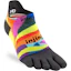 Injinji Spectrum Run Lightweight No-Show Socks Unisex Multi