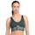 Nike Pro Indy Plunge Dri-FIT Medium Support Padded Sports Bra Damen Grau