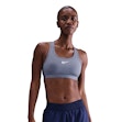 Nike Swoosh Dri-FIT Medium Support Padded Sports Bra Women Blau