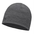 Buff Lightweight Merino Wool Hat Solid Grey Grau