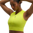 HOKA Skybreeze Crop Tank Damen Neongelb
