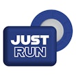 BibBits Race Number Magnets - Just Run Blau