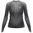 Odlo Blackcomb Eco Baselayer Turtle Neck Shirt Half Zip Femme Grau