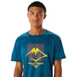 ASICS FujiTrail Logo T-shirt Homme Blau