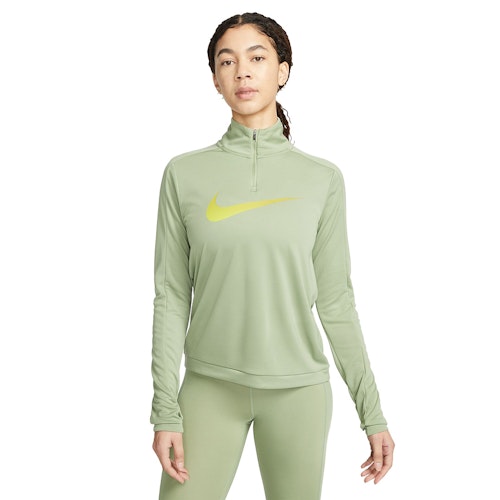 Nike Dri FIT Swoosh Hybrid 1 2 Zip Shirt Women