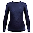 Odlo Blackcomb Eco Baselayer Crew Neck Shirt Damen Blau