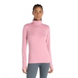 New Balance Sport Essentials Space Dye Quarter Zip Shirt Women Pink
