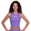 SAYSKY Zig Zag Combat Crop Top Damen Lila