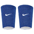Nike Swoosh Classic Reversible Doublewide Wristbands 2-Pack Unisex Blau