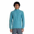 New Balance Space Dye Quarter Zip Shirt Herren Blue