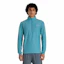 New Balance Space Dye Quarter Zip Shirt Men Blue