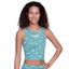 SAYSKY Flower Combat Crop Top Dam Blå