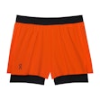 On 3 Inch Performance 2in1 Shorts Women Orange