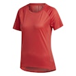 adidas 25/7 Rise Up N Run T-Shirt Dam Red