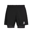 Odlo Zeroweight 5 Inch 2-In-1 Short Herre Schwarz