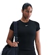Nike One Dri-FIT Fitted T-shirt Femme Schwarz