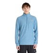 New Balance Space Dye Quarter Zip Shirt Homme Blau