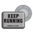 BibBits Race Number Magnets - Keep Running Grey