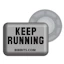 BibBits Race Number Magnets - Keep Running Grå