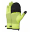Ronhill Wind-Block Convertible Gloves Unisex Neon Yellow