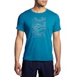 Brooks Distance T-shirt 2.0 Homme Blau