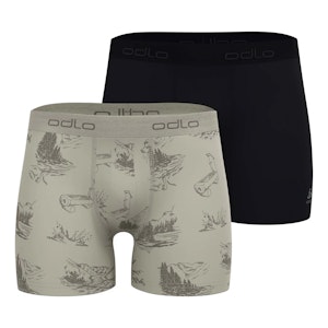 Odlo Active F-Dry Eco Graphic Boxer 2-Pack Herr Odlo Active F-Dry Eco Graphic Boxer 2-Pack Herr
