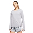 Nike Miler Shirt Dame Grey