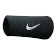 Nike Swoosh Doublewide Wristbands 2-pack Unisex Schwarz