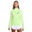 Nike Swoosh Dri-FIT Half Zip Mid Layer Damen Lime